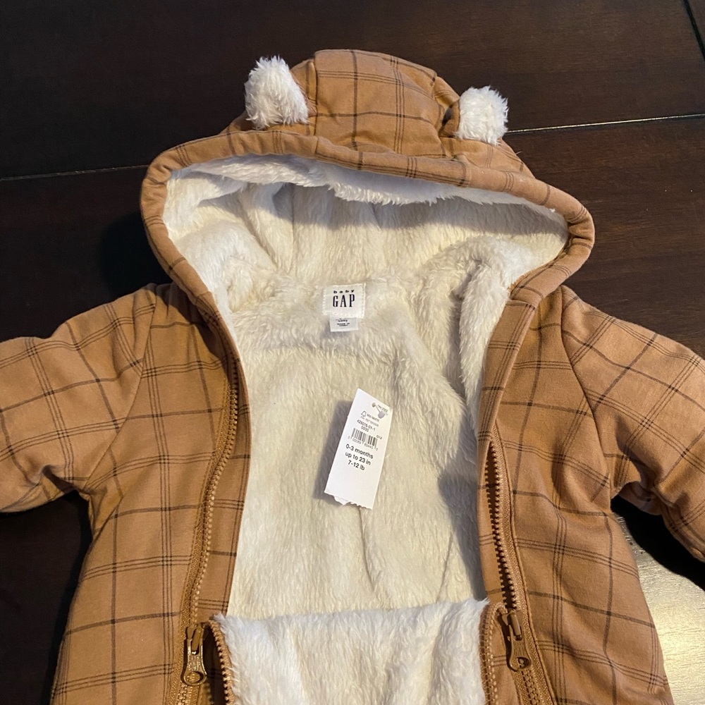 Gap Baby fleece snow suit/onesie.